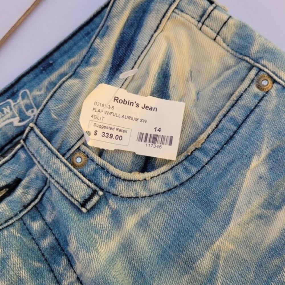 New KIDS ROBIN'S JEAN Swarovski Crystals Jeans SZ 10 - Picture 9 of 9